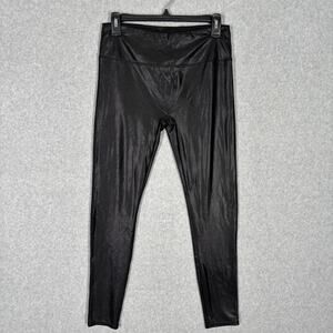 CLIV Faux Leather Leggings Women Large Ankle High Rise Moto Witchy Shiny 27"